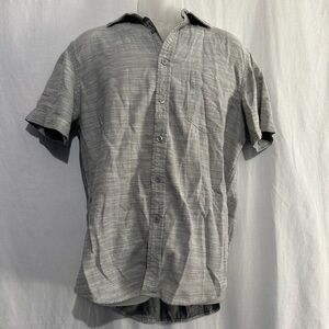 Mossimo Supply Co. Gray Button Down Shirt Men’s Size L Casual